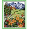 14CT Pre-Printed Die Cut DIY Cross Stitch Embroidery Kit, Complete