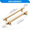 HOME EDIT 5 Pack 8-3/4 inch Gold Cabinet Handles Square