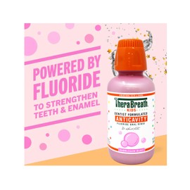 TheraBreath Kids Anticavity Mouthwash, Bubblegum Blast, 10 FL OZ