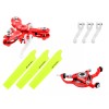Microheli CNC Triple Yellow Blades Conversion set (RED) - BLADE?MCPXBL