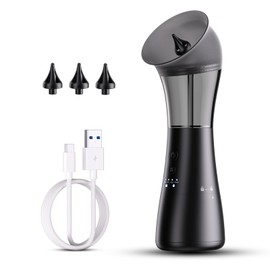 Upgraded Ear Wax Removal Kit, 4-Mode Electric Ear Cleaner - IPX7 Waterproof, Earwax Cleaning Kit with Water Temperature Sensor, 2in1 Waste Tank Design for Home Use