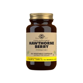 Solgar Hawthorne Berry Vegetable Capsules - Pack of 100 - Powdered Extract - Vegan, Vegetarian, Kosher