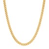 VEXXS Men's Gold Chain Diamond-Cut,18K Real Gold Plated Cuban Link