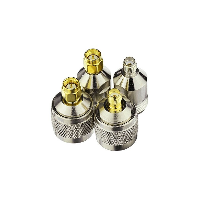 Eightwood Antenna Adapter Kit N to SMA 4 Type for