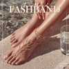 Fashband Boho Layered Anklets Turquoise Beaded Ankle Bracelets Sequins Beach