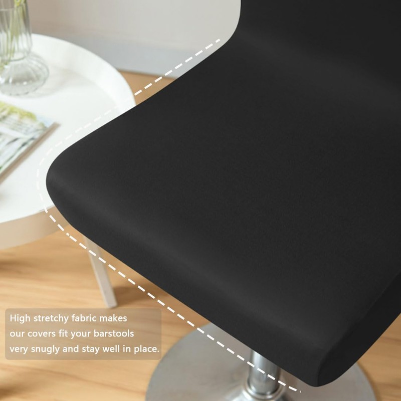 Bifaunvogel Bar Stool Cover with Back Waterproof Dining Room Square