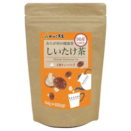 Ganko Tea House Shiitake Tea (2.5 g x 30 Bags) 100% Domestic Health Tea Triangle Tea Bag Tea Leaves Tea (Boiled and Hot Water Blowing) Health Nutrition
