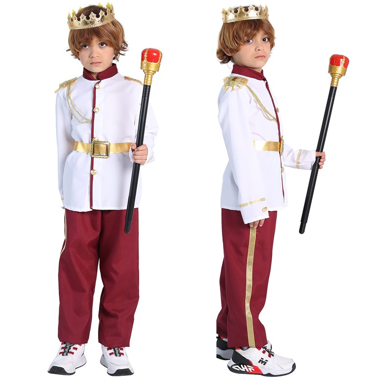 Prince Charming Costume for Kids Boys Royal Prince King Outfit