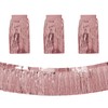 3 Packs Lametta Fransen Fringe Girlande Metallic Foil Fringe Garland