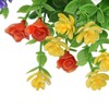 Flower Wreath Spring Babysbreath Faux Round Flower Wreath for Living