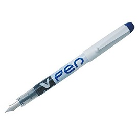 Pilot 631101203 - V-Pen Erasable Disposable Fountain Pen Blue PK12