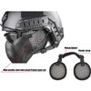 Tactical Airsoft Military Paintball Metal Mesh Side Cover with Ear