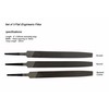 Proops x 3 6" 150mm Flat Smooth, Second, Bastard Coarse
