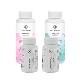 EK EKWB CryoFuel Clear 200ml Concentrate PC Coolant and Loop Cleaner + Superflush Concentrate Combo
