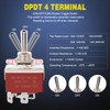 Nilight 4Pin Reverse Polarity Toggle Switch 2PCS 12V Momentary Rocker