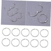 COHEALI 100pcs Loose-Leaf Connective Binding Hoops for Albums and Craft