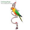 Zerodis Spiral Bird Rope 1.6M Long Parrot Swing Climbing Standing