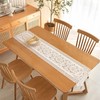 Svidza Lace Table Runner with Elegant and Intricate Floral Pattern
