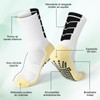 12 Pares Calcetines de Fútbol y 2 Vendas, Calcetas Antideslizantes