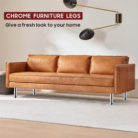 MixDora 4 x Furniture Foot Wardrobe Foot Bed Feet Couch Feet Sofa Feet Furniture Leg Base Chrome (100mm)