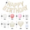 Dusty Pink Birthday Decorations for Men Women Kids,White Sand Cream
