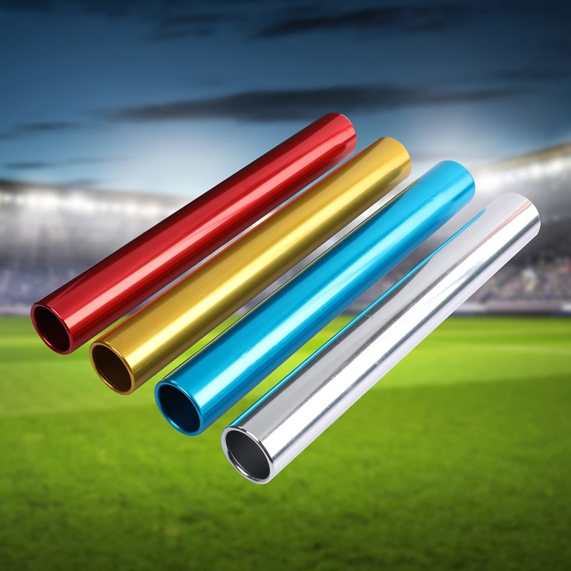 MissZM Aluminum Track & Field Relay Sticks Racing Team Corrosion