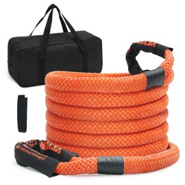 VEVOR Kinetic Recovery Rope 7/8’’ x 20ft (MBS-30,580Lbs) 100% Nylon Heavy-Duty Off Road Snatch Strap, Extreme Duty 30% Elasticity Energy Snatch Strap for 4x4 Offroad Vehicle Truck ATV UTV Tractor
