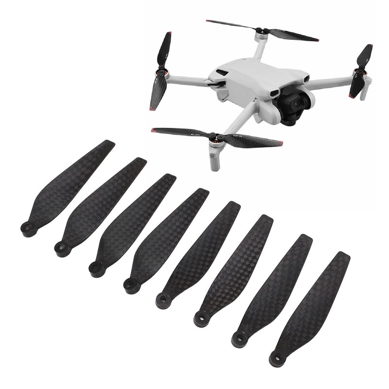 8Pcs Drone Propellers Carbon Fiber Lightweight Drone Blades Replacement for