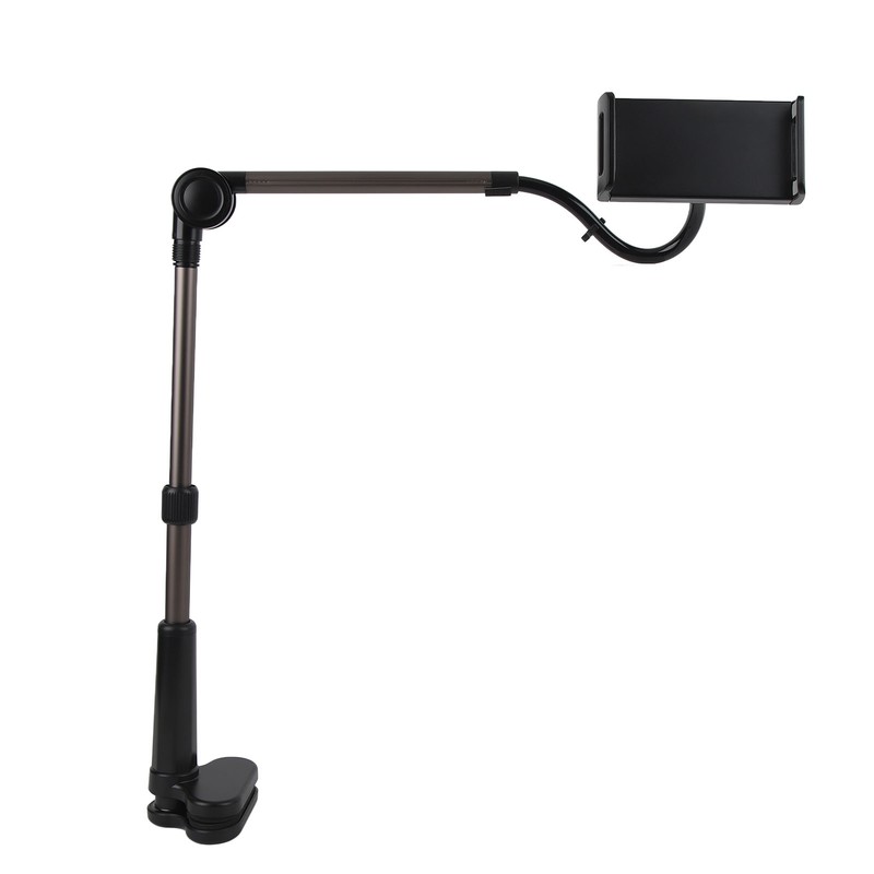 Tablet Clamp Holder Desk Mount Stable Flexible 360 Degree Rotation