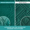 Hansleep Teal Quilt Queen Size - Damask Ultrasonic All Season
