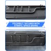 POKIAUTO 42" Aluminum Universal Pickup Truck Tailgate Ladder with Handrail,