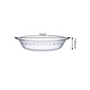 FEOOWV 1 Pack Round Glass Pie Pans for Baking Round