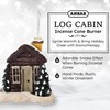 Anbar Backflow Incense Cone Burner Log Cabin, Gingerbread House, Christmas,