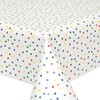 QPC Direct Rainbow Polka Dot PVC Oilcloth Table Cover Vinyl
