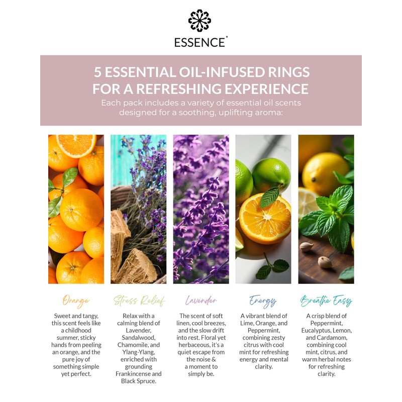 Essence Nasal Diffuser Self Care Bundle – Essential Oil Silicone