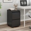 YITAHOME 2 Drawer File Cabinet with Lock, 20” Deep Office
