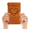 Vetbuosa Letter to Mom in Heaven Leather Journal,Memorial Gifts for