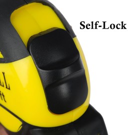 Auto-Lock Measuring Tape, 16-Feet (5M) Dual Side Retractable Tape Measure, 1/8 Fractions Easy Reading, MID Accuracy, for Electricians, Carpenter, Surveyors and Engineers, with Rubber Protective Casing