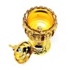 Elegant Metallic Traditional Bakhoor Incense Burner with Ornate Design