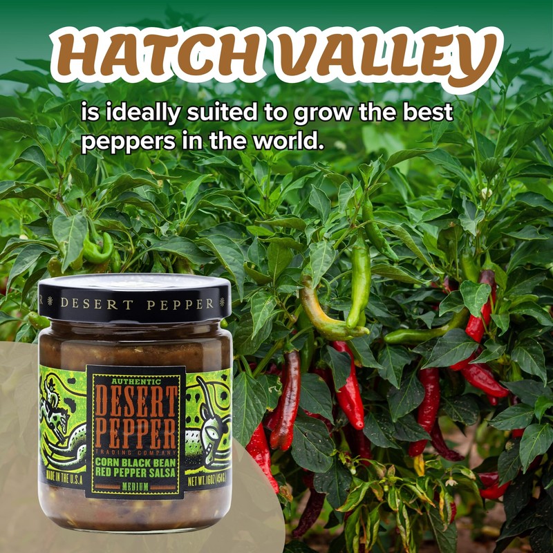 Desert Pepper Corn Black Bean Red Pepper Salsa – Black