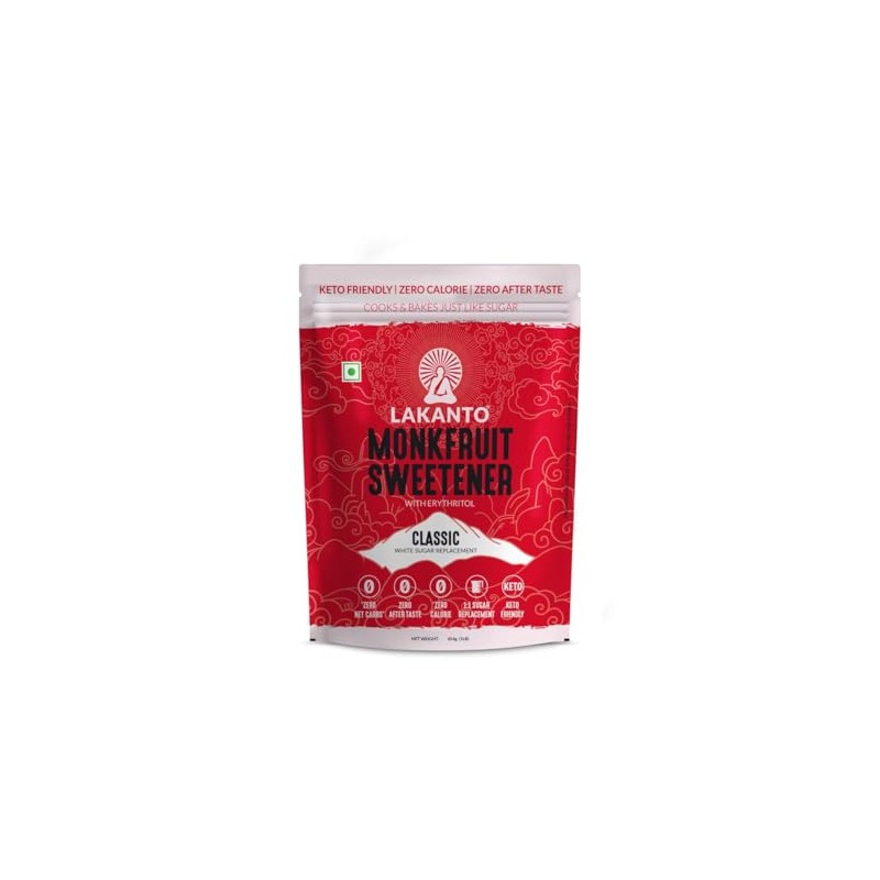 Lakanto, Monkfruit Natural Sweetener, Classic, 1.76 Pounds