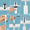 SAMODRA Kitchen Sink Soap Dispenser,Lotion Dispenser,ABS Dispenser Chrome Built-in Pump