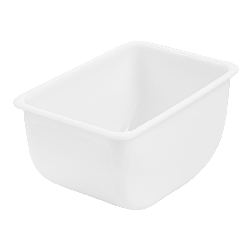 Restaurantware Bar Lux 1.2 Pint White Plastic Condiment Caddy Insert