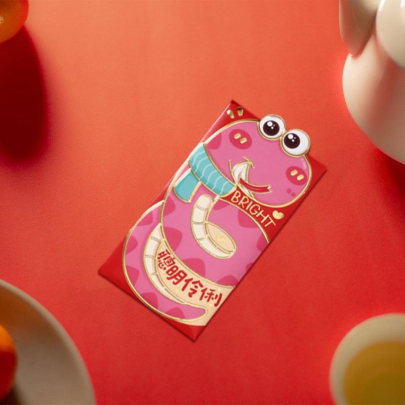 12 Pcs Traditional Chinese New Year Red Envelopes 2025 Year