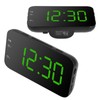 LED Digital Alarm Clock Portable Desk Clock with Snooze for