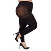 MeMoi Plus Size Curvy Super Matte Control Top Footless Tights