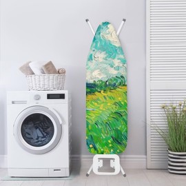 Flashideas Van Gogh Wheatfield Ironing Board Cover and Pad Standard Size Ironing Board Cover and Pad Ventilate Extra Wide Ironing Pad for Table Modern Design