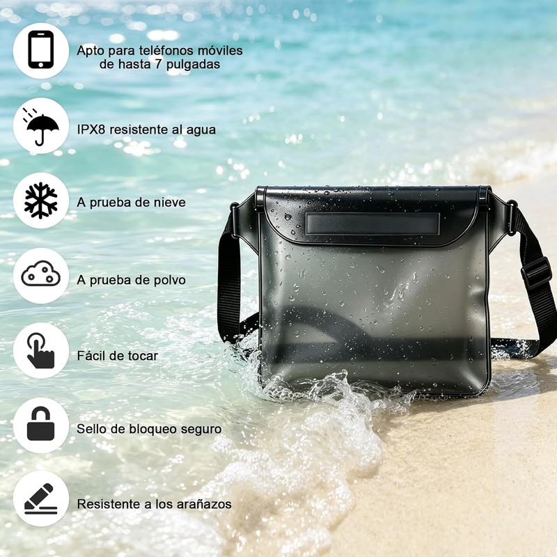 Bolsa impermeable para playa 4 piezas – START MAKERS YR26428