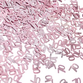 Andiker 70 Birthday Confetti Rose Gold 30g, 70th Metallic Foil Sequins Table Scatter Sprinkles for 70 Years Birthday Party Anniversary Table Party Decorations