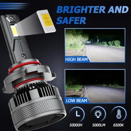 AWALITED Fits for 2010-2017 Chevy Equinox High Low Beam Fog Lights Bulbs Combo, 6000K White Plug-and-Play Super Bright Light Bulbs, Pack of 6